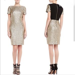 Ted Baker Gold Sequin Shift Dress